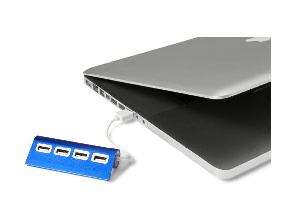 Hub  Equipé de 4 Ports USB 2.0 en Aluminium