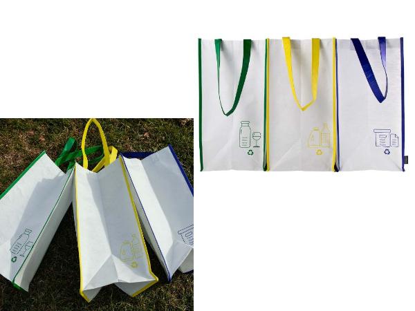 Cadeaux CSE, primes : Set de 3 Sacs de recyclage en RPET