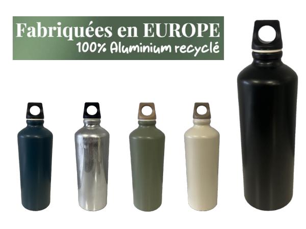 Gourde Aluminium Recyclé Fabriqué en EUROPE 450 ml
