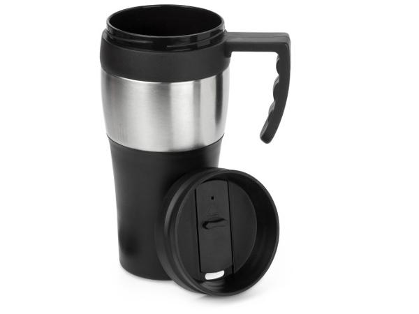 Set à café individuel - mug isotherme en plastique double paroi, 0